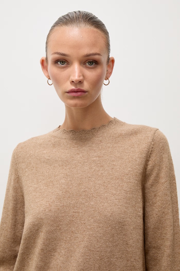 Sweter damski z wełną Answear.LAB 1304.frjr brązowy
