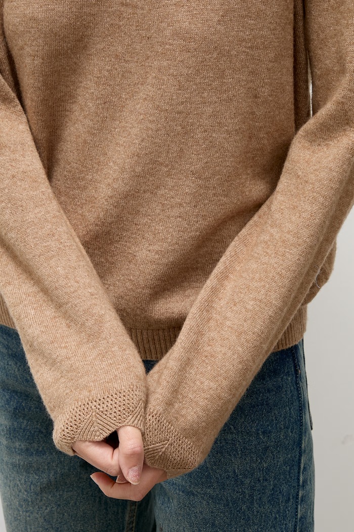Sweter damski z wełną Answear.LAB brązowy 1304.frjr