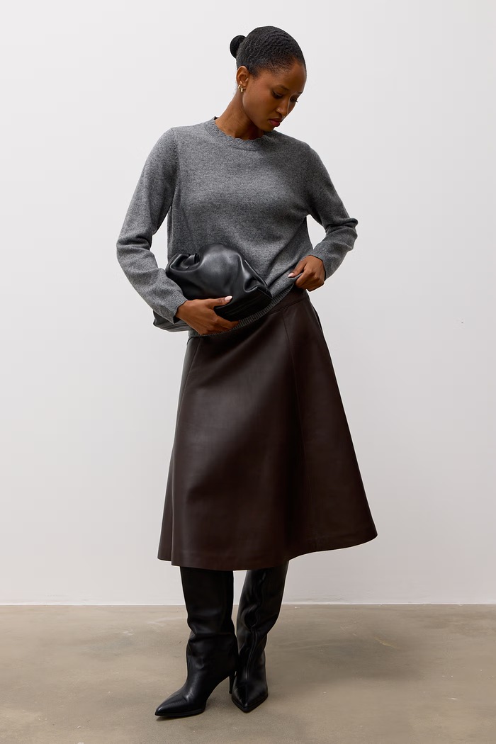 Answear.LAB Sweter damski z wełną 1304.frjr szary WA26