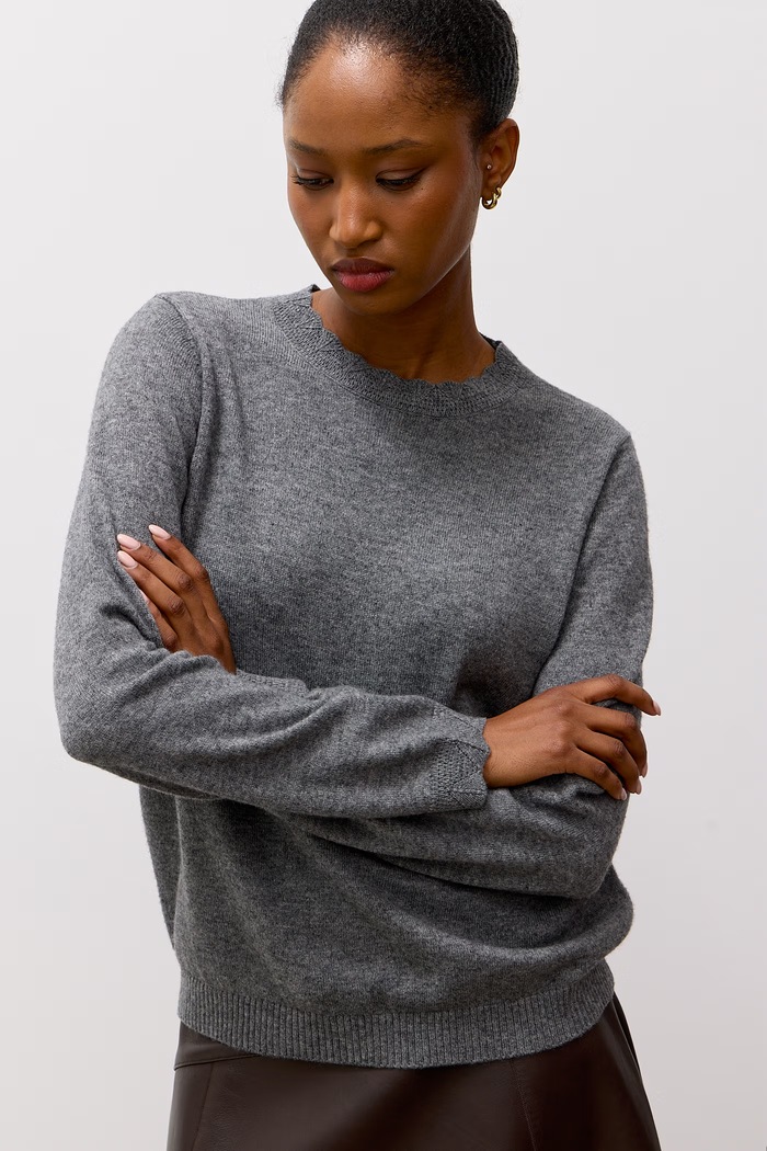Sweter damski z wełną Answear.LAB 1304.frjr szary