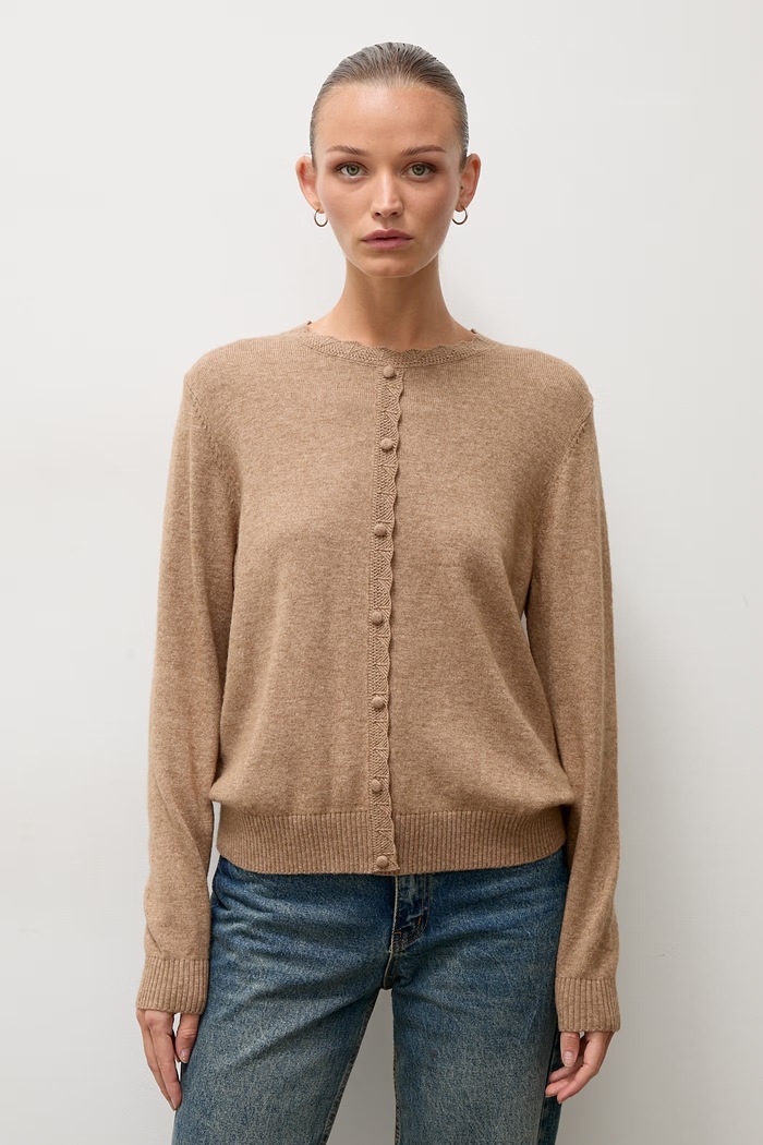 Answear.LAB sweter damski z wełną brązowy lu1179.frjr