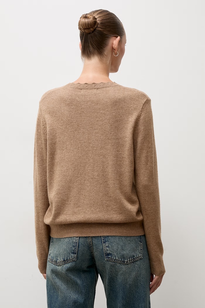 Odzież Answear.LAB sweter damski z wełną lu1179.frjr brązowy