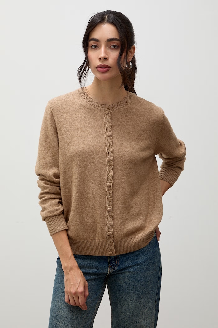 Odzież Answear.LAB Sweter damski z wełną lu1179.frjr brązowy