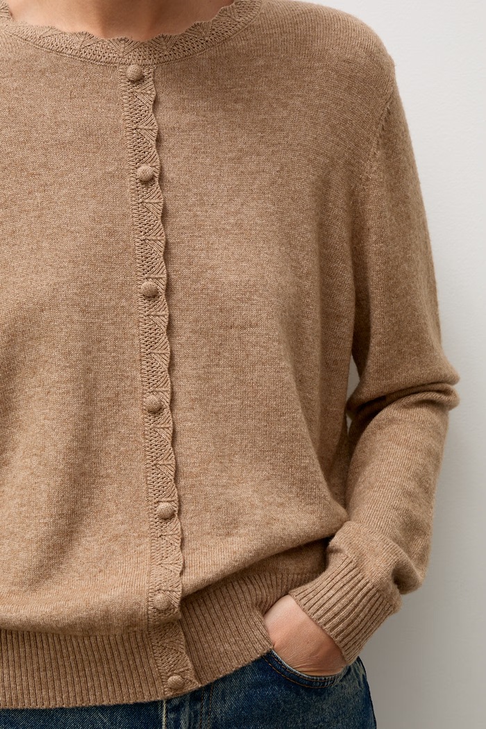 Answear.LAB sweter damski z wełną lu1179.frjr brązowy