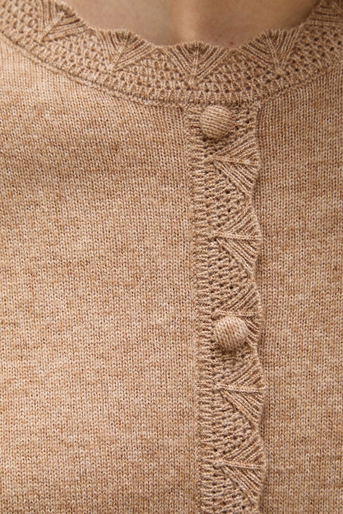 Sweter damski z wełną Answear.LAB brązowy lu1179.frjr