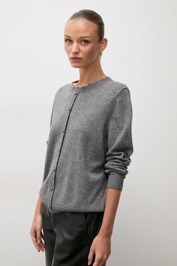 Answear.LAB sweter damski z wełną szary lu1179.frjr