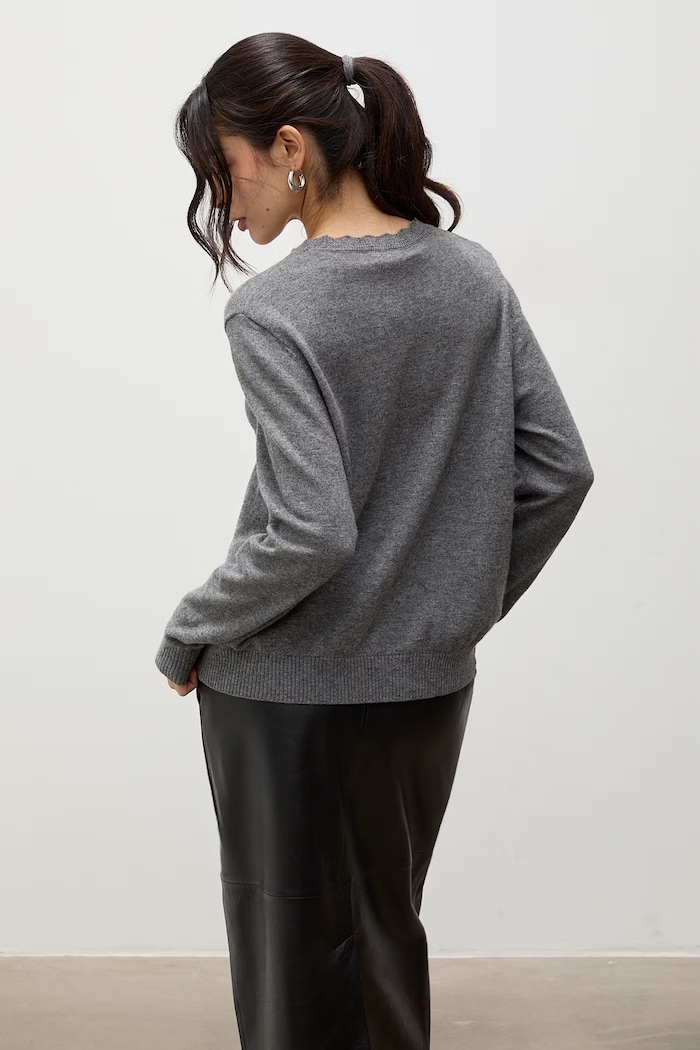 Odzież Answear.LAB Sweter damski z wełną lu1179.frjr szary