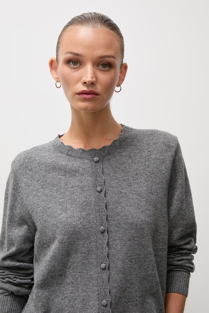 Answear.LAB sweter damski z wełną szary lu1179.frjr