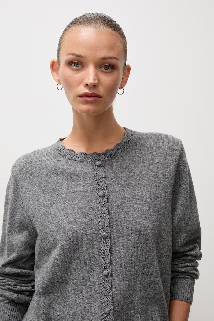 Answear.LAB sweter damski z wełną szary lu1179.frjr