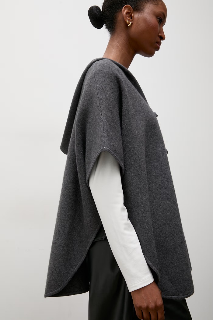 Answear.LAB poncho damskie z wiskozą IP22P62.fjr szary
