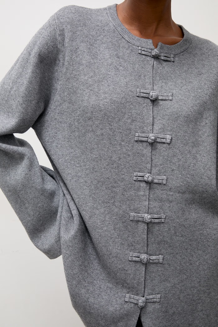 Answear.LAB sweter rozpinany damski z wiskozą ME1164.SZORT.fjr szary