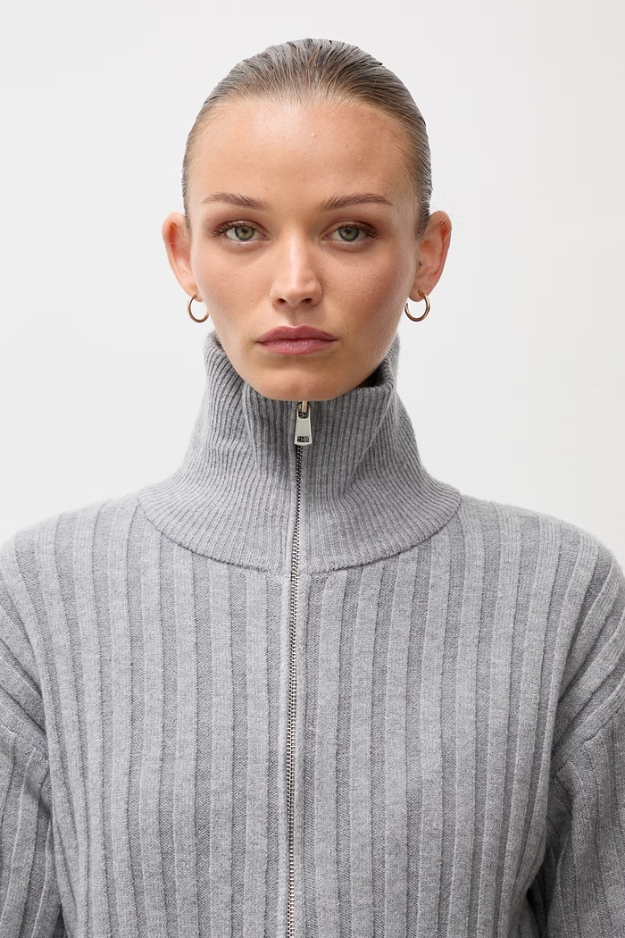 Sweter rozpinany damski z wiskozą Answear.LAB 7192.fjr szary