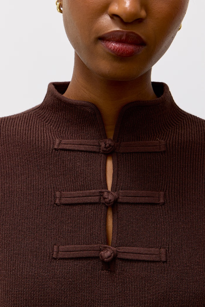 Sweter damski z wiskozą Answear.LAB brązowy QT91064