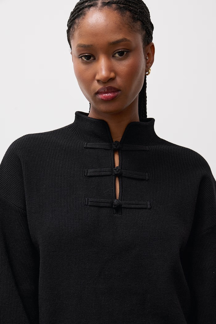 Sweter damski z wiskozą Answear.LAB QT91064 czarny