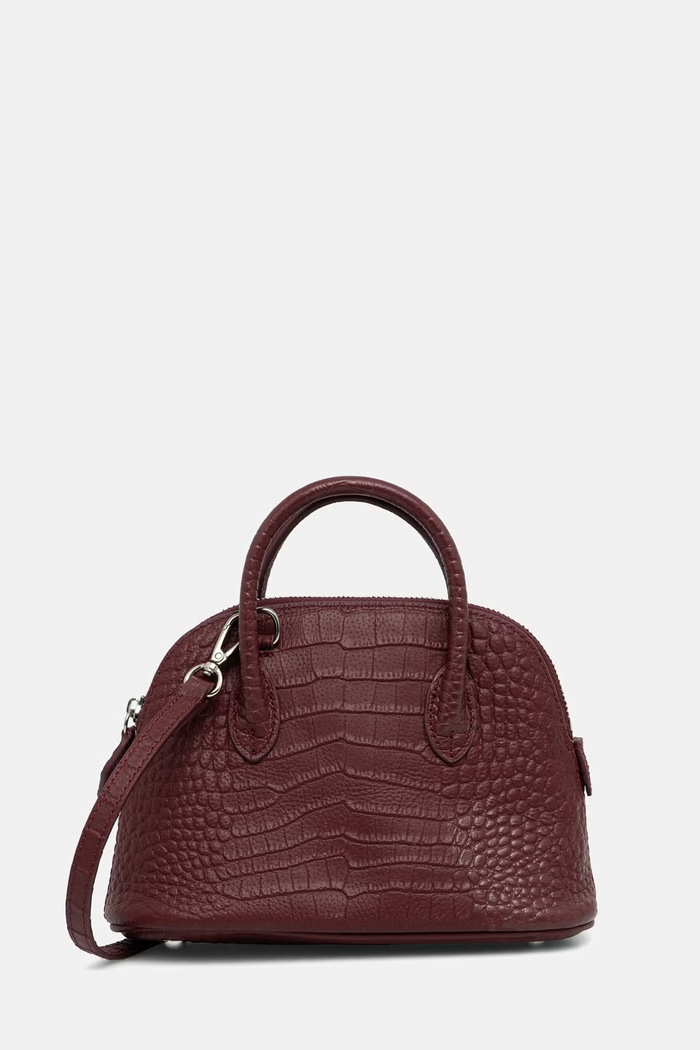 Answear.LAB torebka crossbody damska skórzana bordowy LH-1A.cjk