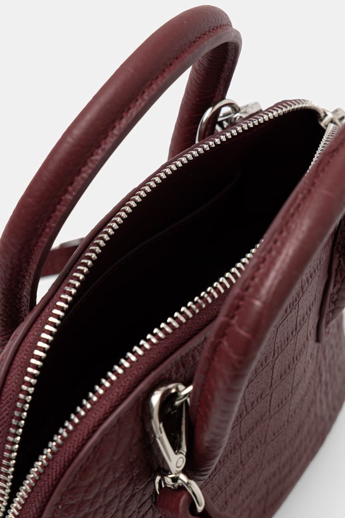 Answear.LAB torebka crossbody damska skórzana LH-1A.cjk bordowy