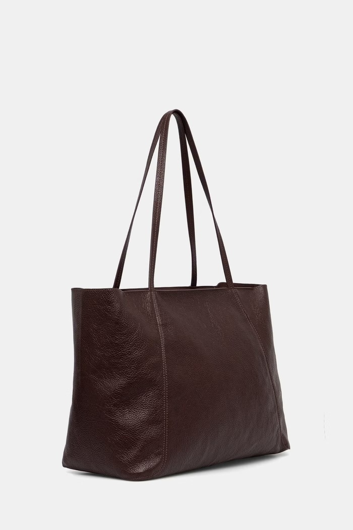Answear.LAB Torebka shopper damska z imitacji skóry P25259-1.hak brązowy WA26