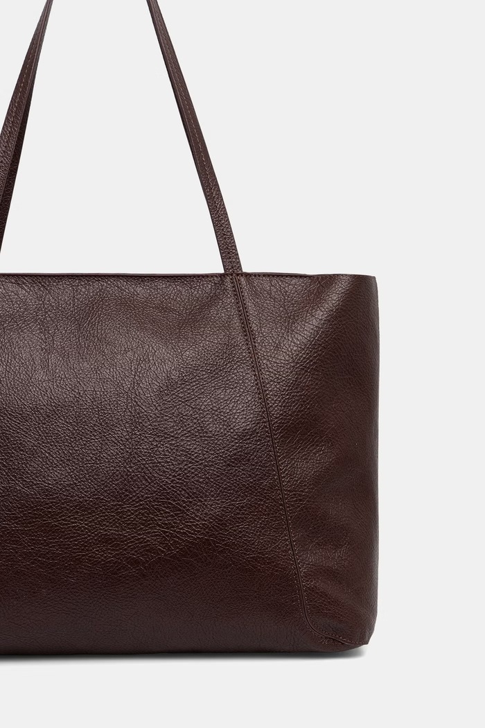 Akcesoria Answear.LAB Torebka shopper damska z imitacji skóry P25259-1.hak brązowy