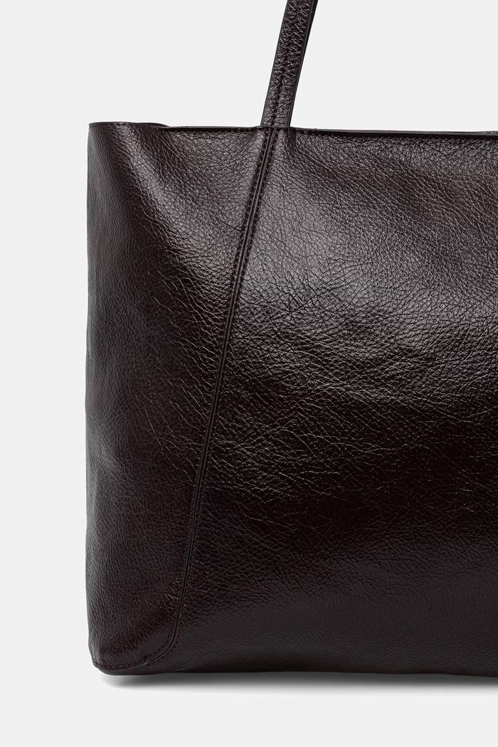 Akcesoria Answear.LAB Torebka shopper damska z imitacji skóry P25259-1.hak brązowy