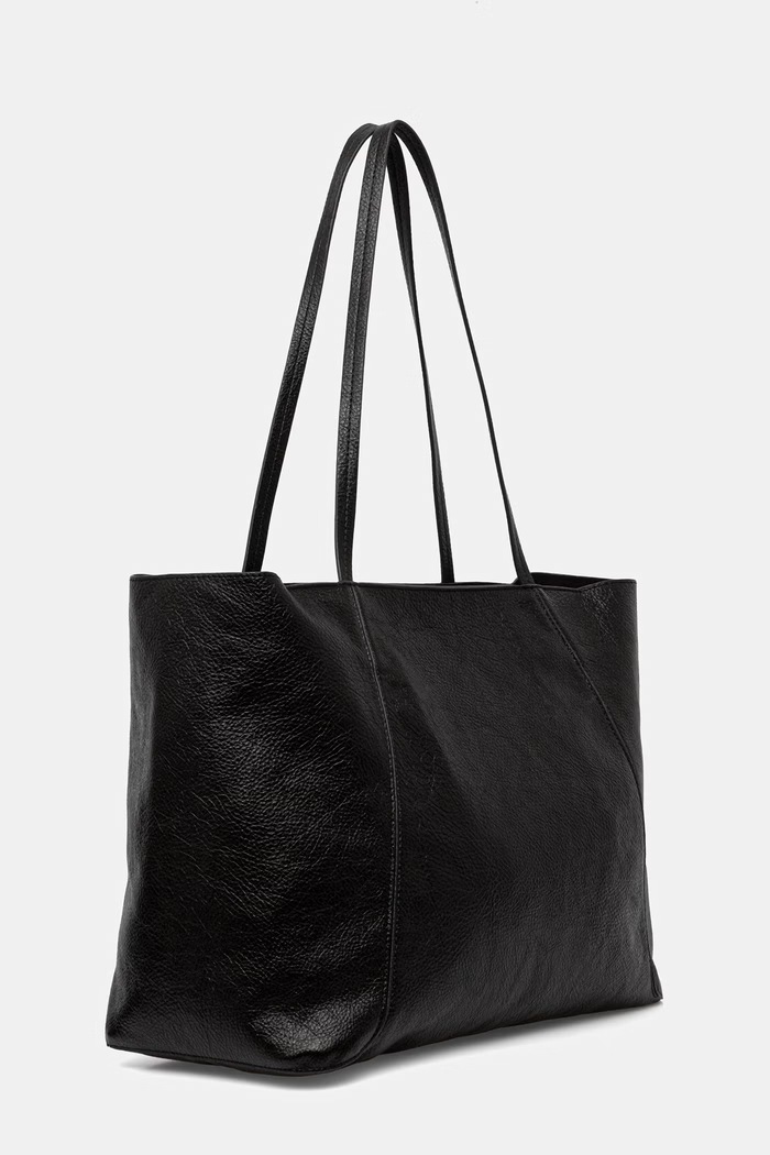 Answear.LAB Torebka shopper damska z imitacji skóry P25259-1.hak czarny WA26