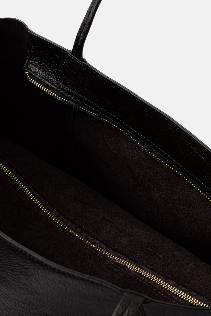 Torebka shopper damska z imitacji skóry Answear.LAB czarny P25259-1.hak