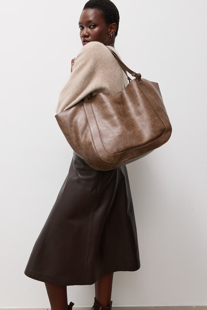 Answear.LAB Torebka shopper damska z imitacji skóry F3179-1.hak