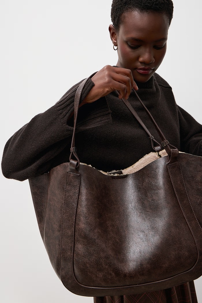 Answear.LAB Torebka shopper damska z imitacji skóry F3179-1.hak