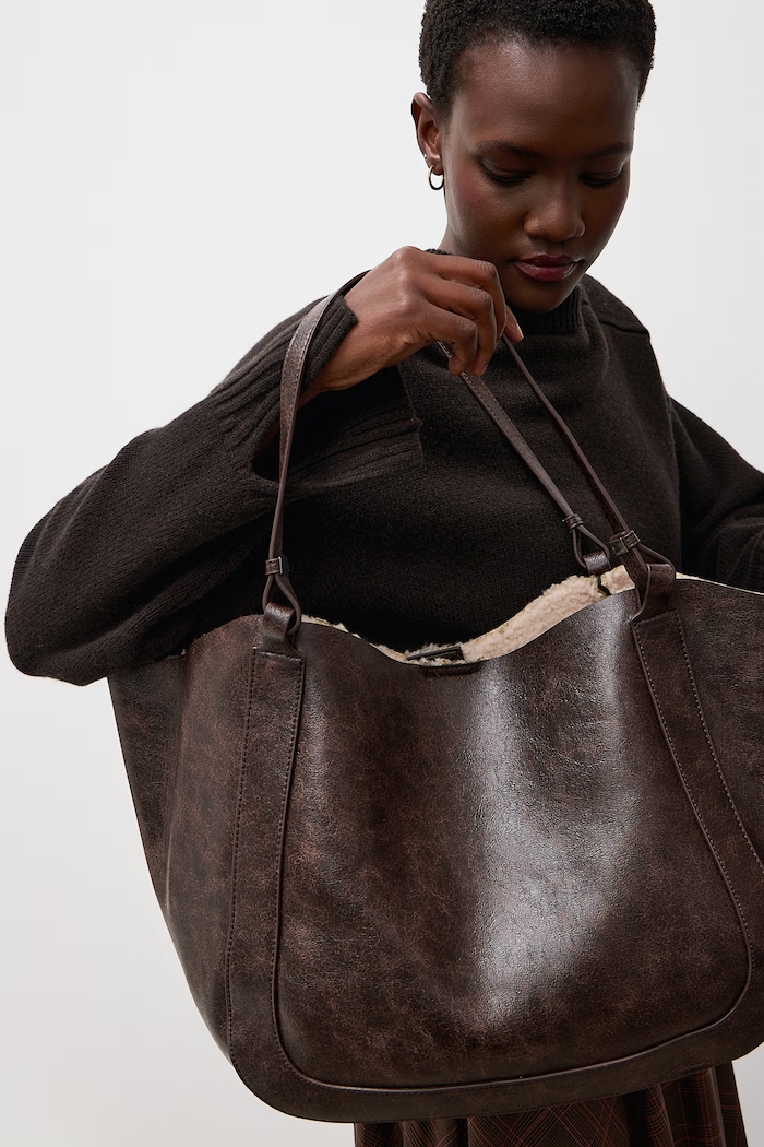 Answear.LAB Torebka shopper damska z imitacji skóry F3179-1.hak