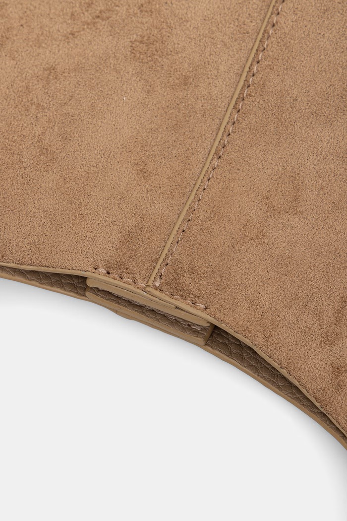 Torebka shopper damska z imitacji zamszu Answear.LAB brązowy P25346-1.hak