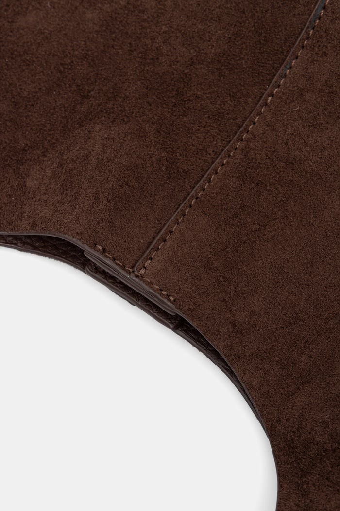 Torebka shopper damska z imitacji zamszu Answear.LAB brązowy P25346-1.hak
