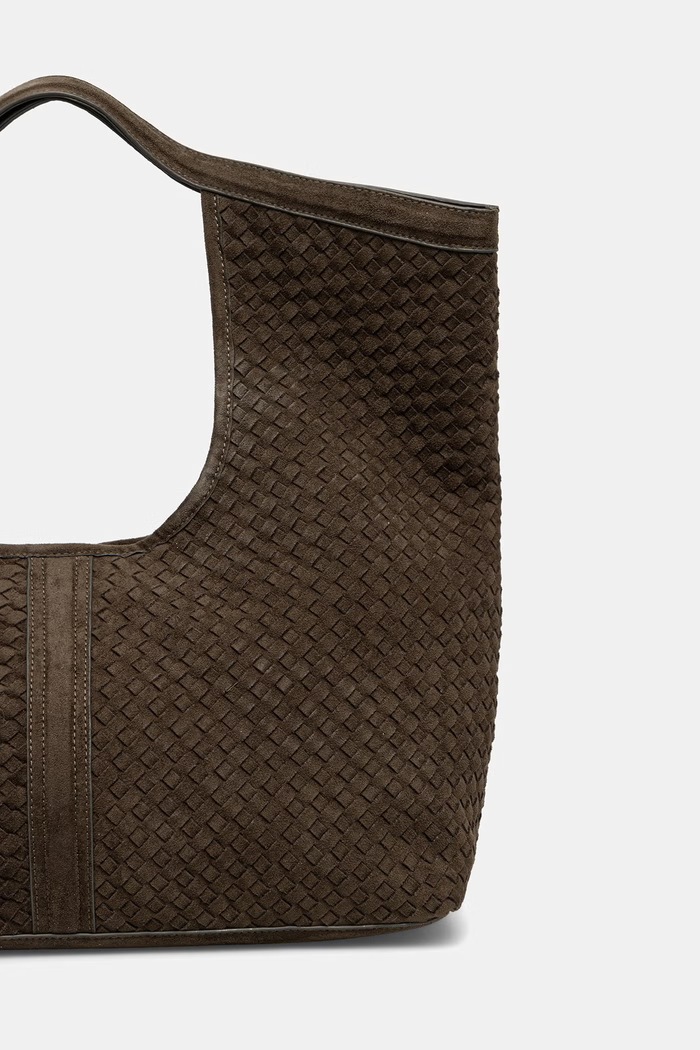 Akcesoria Answear.LAB Torebka shopper damska z imitacji zamszu P25087-4.hak zielony