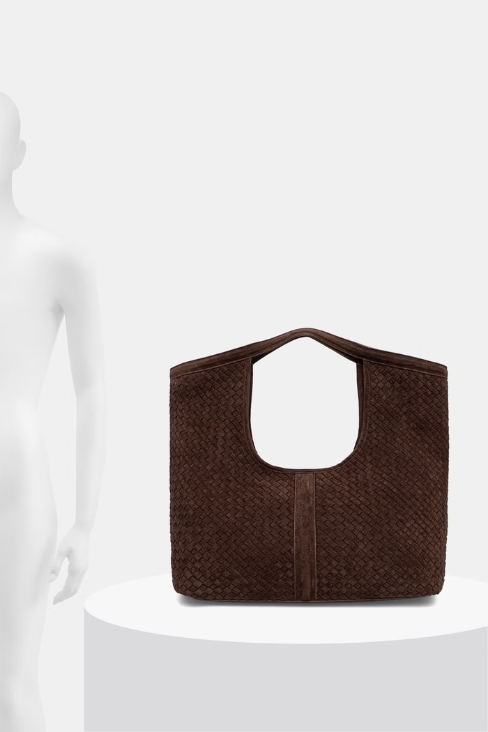 Answear.LAB Torebka shopper damska z imitacji zamszu P25087-4.hak