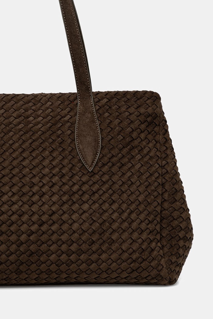 Akcesoria Answear.LAB Torebka shopper damska z imitacji zamszu YP-21939.hak zielony