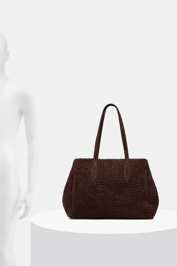 Answear.LAB Torebka shopper damska z imitacji zamszu YP-21939.hak