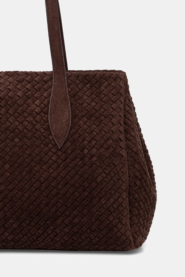 Akcesoria Answear.LAB Torebka shopper damska z imitacji zamszu YP-21939.hak brązowy