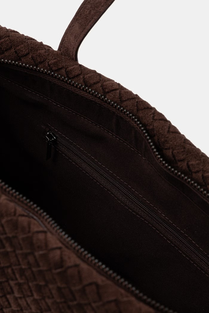 Torebka shopper damska z imitacji zamszu Answear.LAB brązowy YP-21939.hak