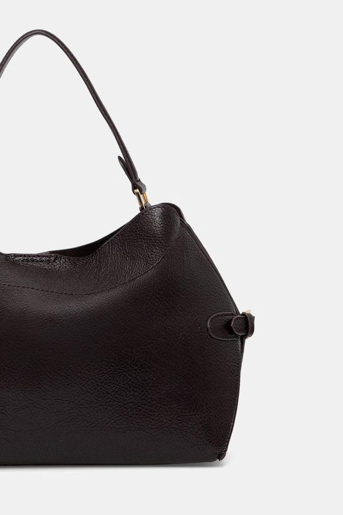 Akcesoria Answear.LAB Torebka hobo damska z imitacji skóry P25380.hak brązowy
