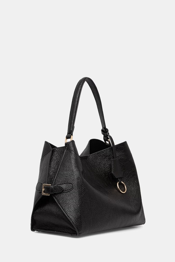 Answear.LAB Torebka hobo damska z imitacji skóry P25380.hak czarny WA26