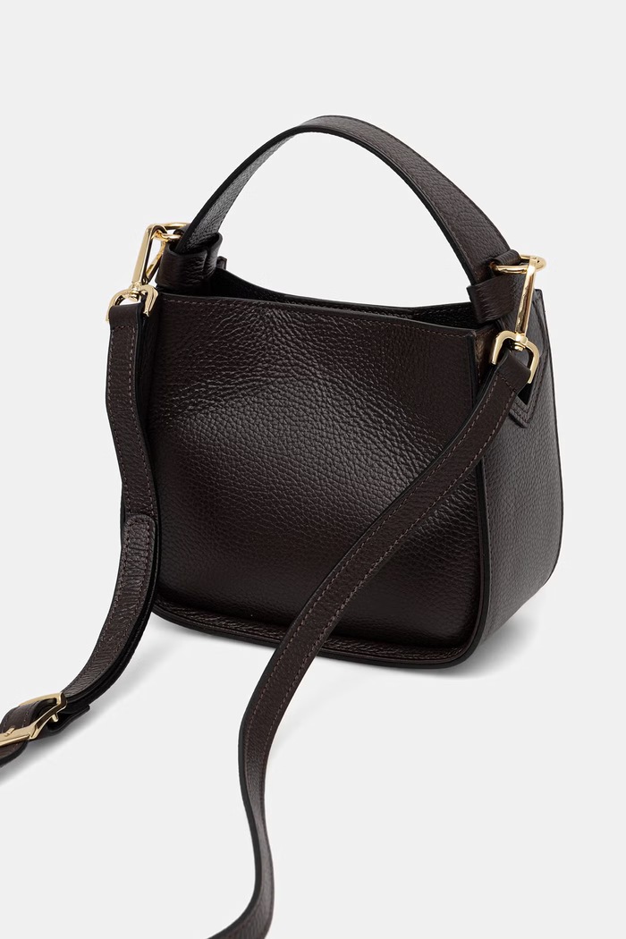 Akcesoria Answear.LAB torebka crossbody damska skórzana a00149 brązowy