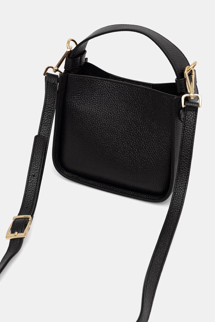 Akcesoria Answear.LAB torebka crossbody damska skórzana a00149 czarny