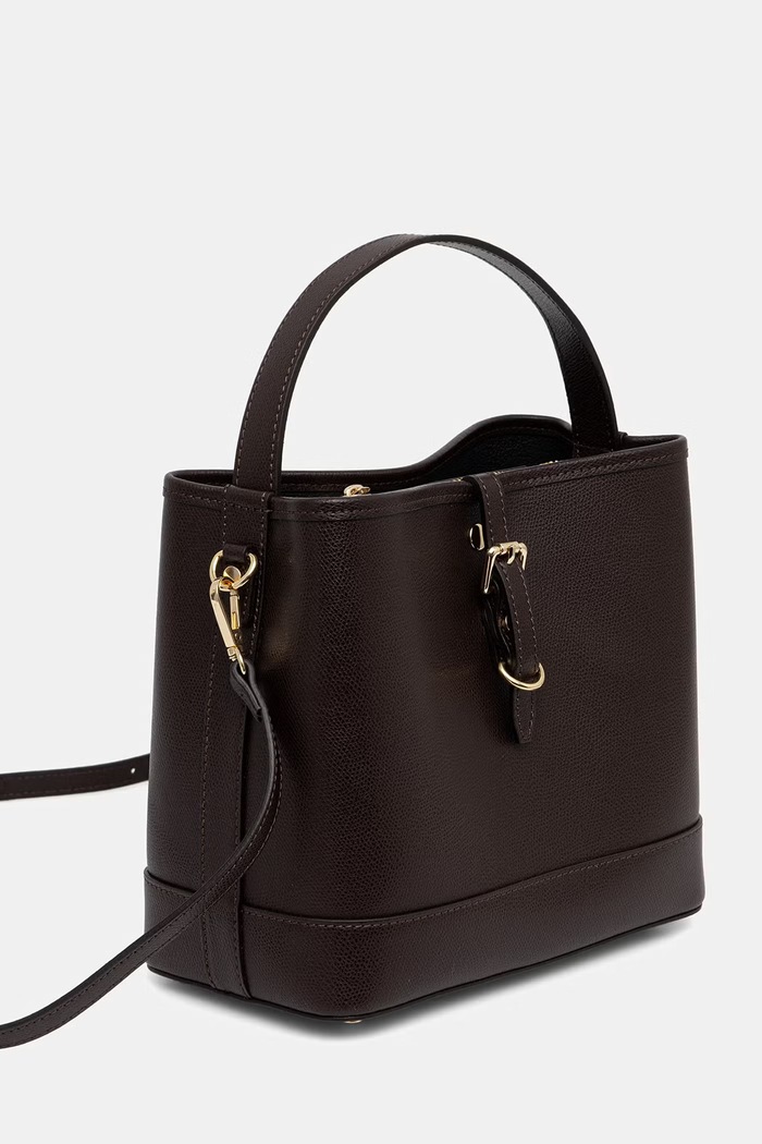 Answear.LAB torebka crossbody damska skórzana a00145 brązowy WA26