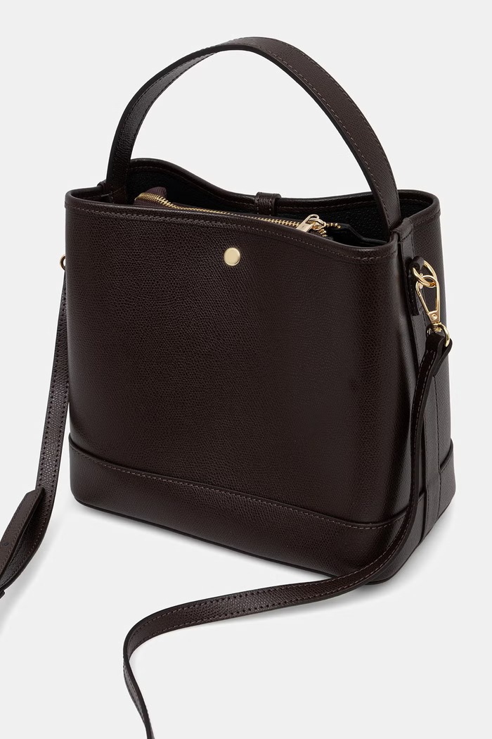 Akcesoria Answear.LAB torebka crossbody damska skórzana a00145 brązowy