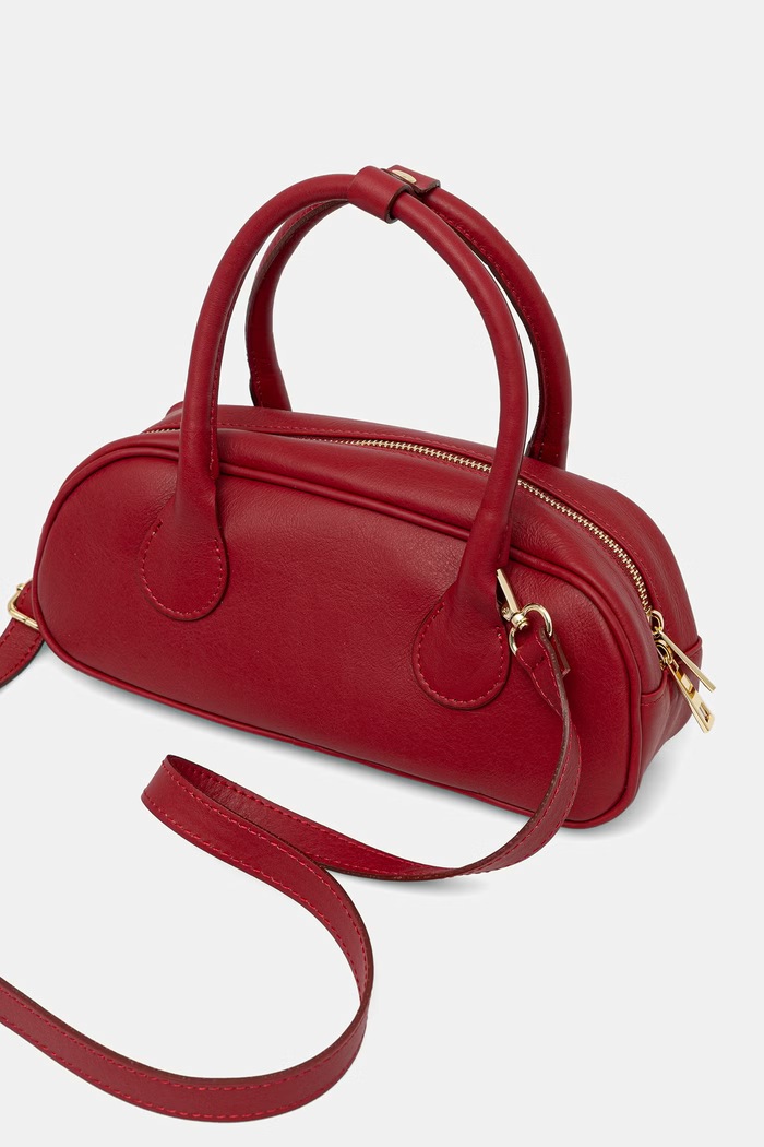 Akcesoria Answear.LAB torebka crossbody damska skórzana S00057.iak czerwony