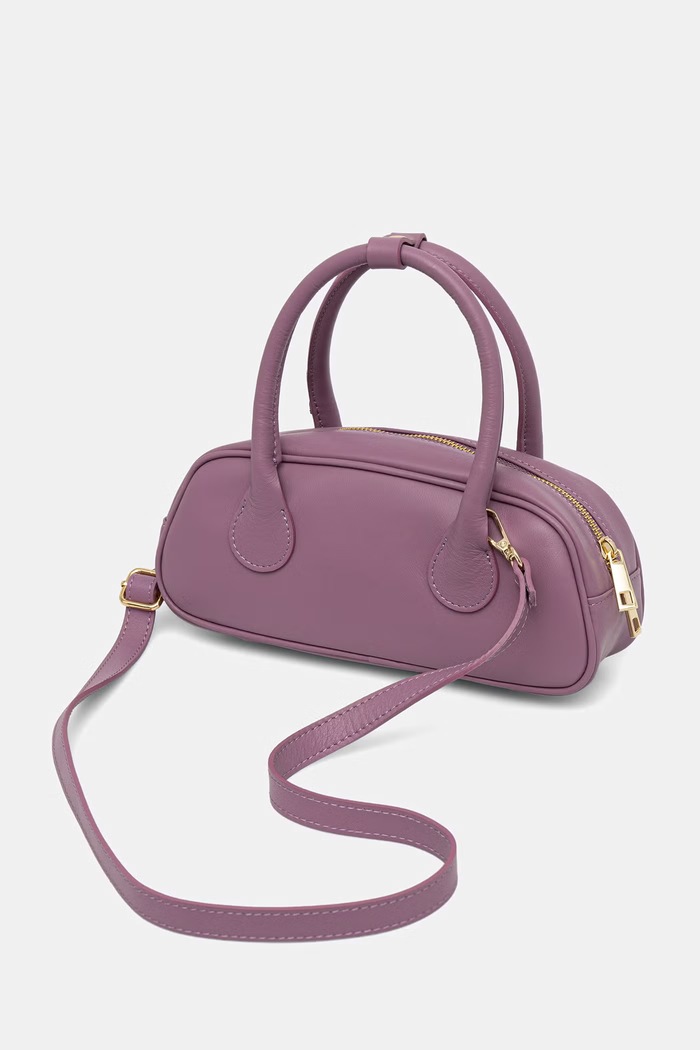 Akcesoria Answear.LAB torebka crossbody damska skórzana S00057.iak różowy