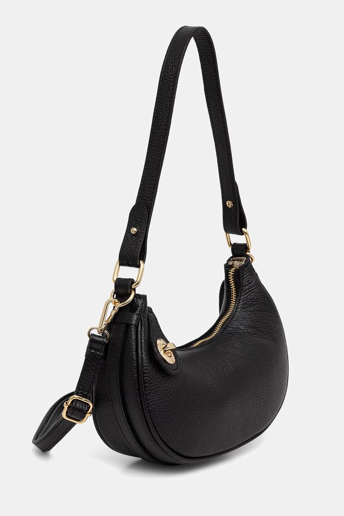 Answear.LAB torebka crossbody damska skórzana D00007.iak czarny WA26