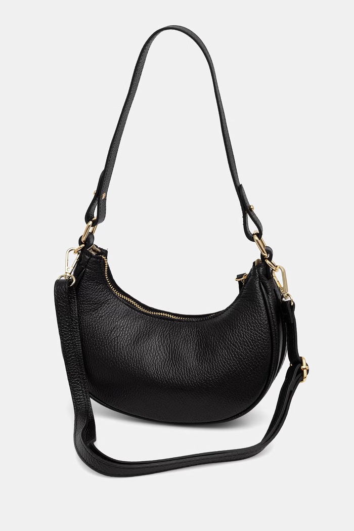 Akcesoria Answear.LAB torebka crossbody damska skórzana D00007.iak czarny