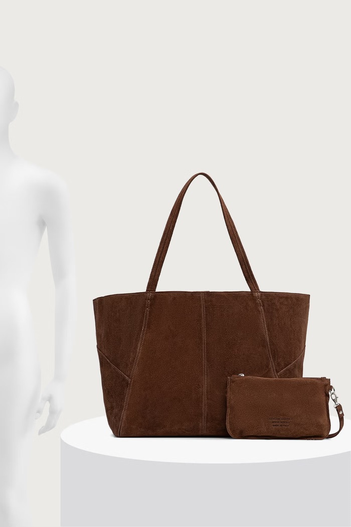 Answear.LAB Torebka shopper damska zamszowa MIB13022.itjr