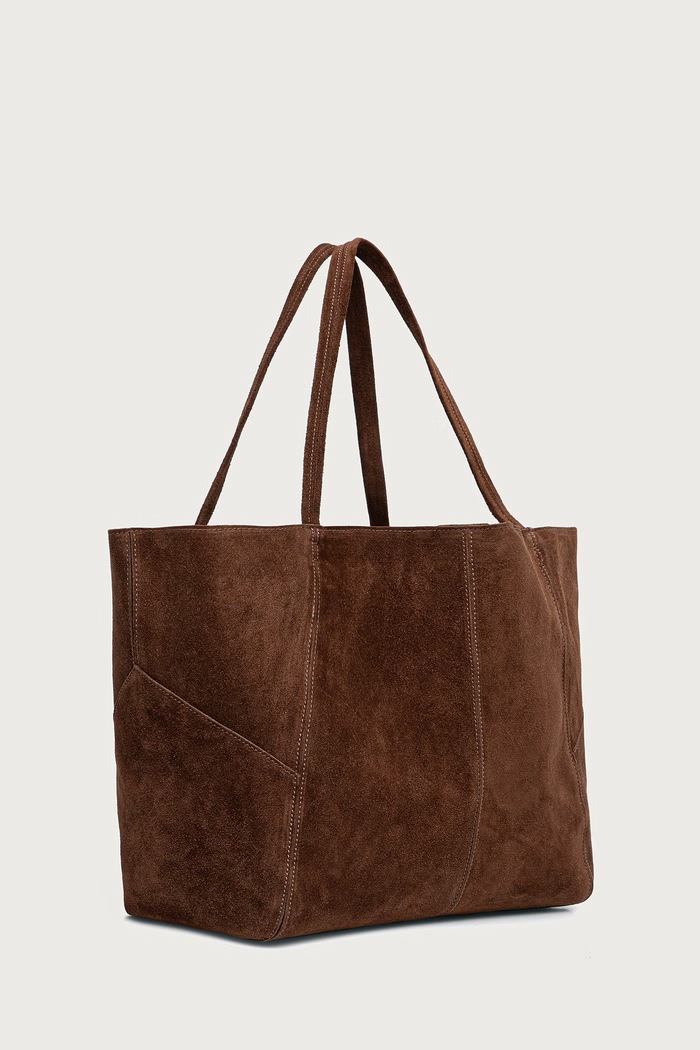 Answear.LAB Torebka shopper damska zamszowa MIB13022.itjr brązowy WA26