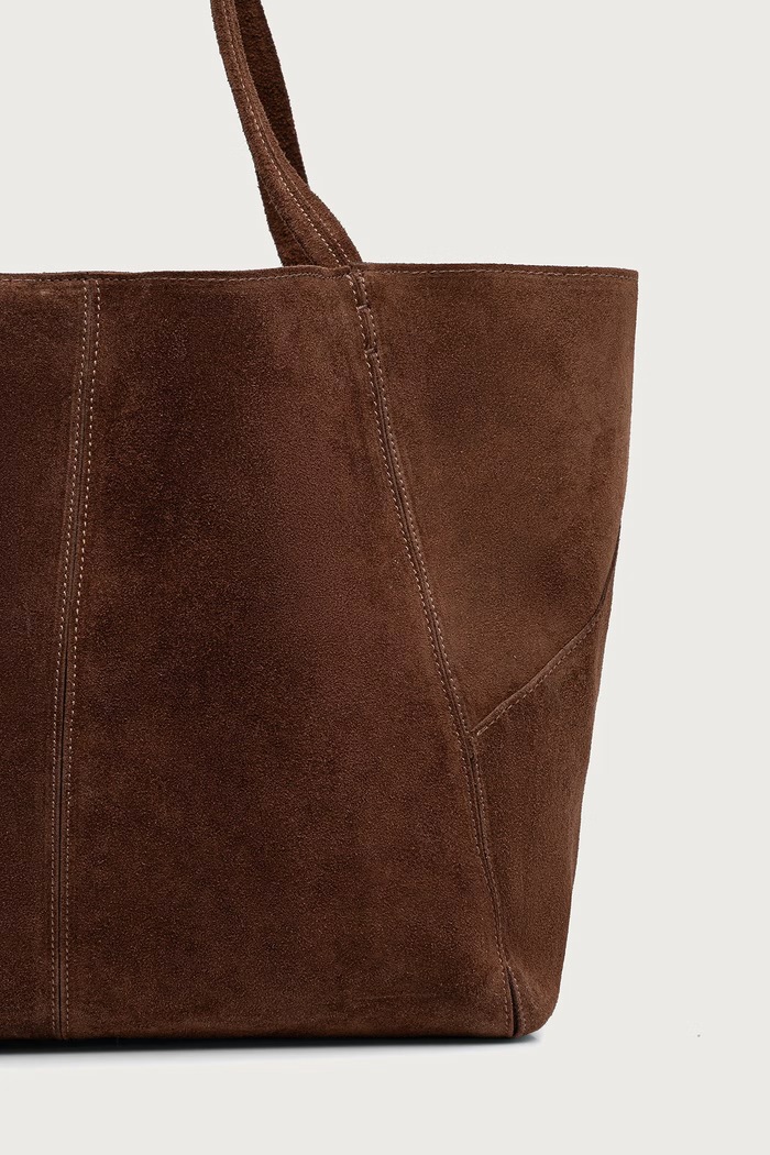 Akcesoria Answear.LAB Torebka shopper damska zamszowa MIB13022.itjr brązowy