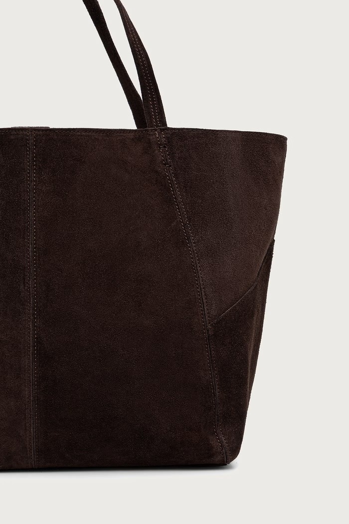 Akcesoria Answear.LAB Torebka shopper damska zamszowa MIB13022.itjr brązowy